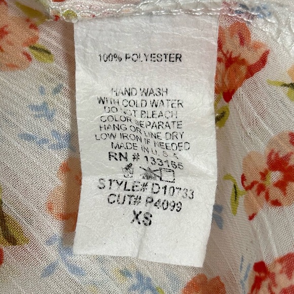 Altar’d State Floral Sheer Long Sleeve Boho Top - Picture 4 of 8